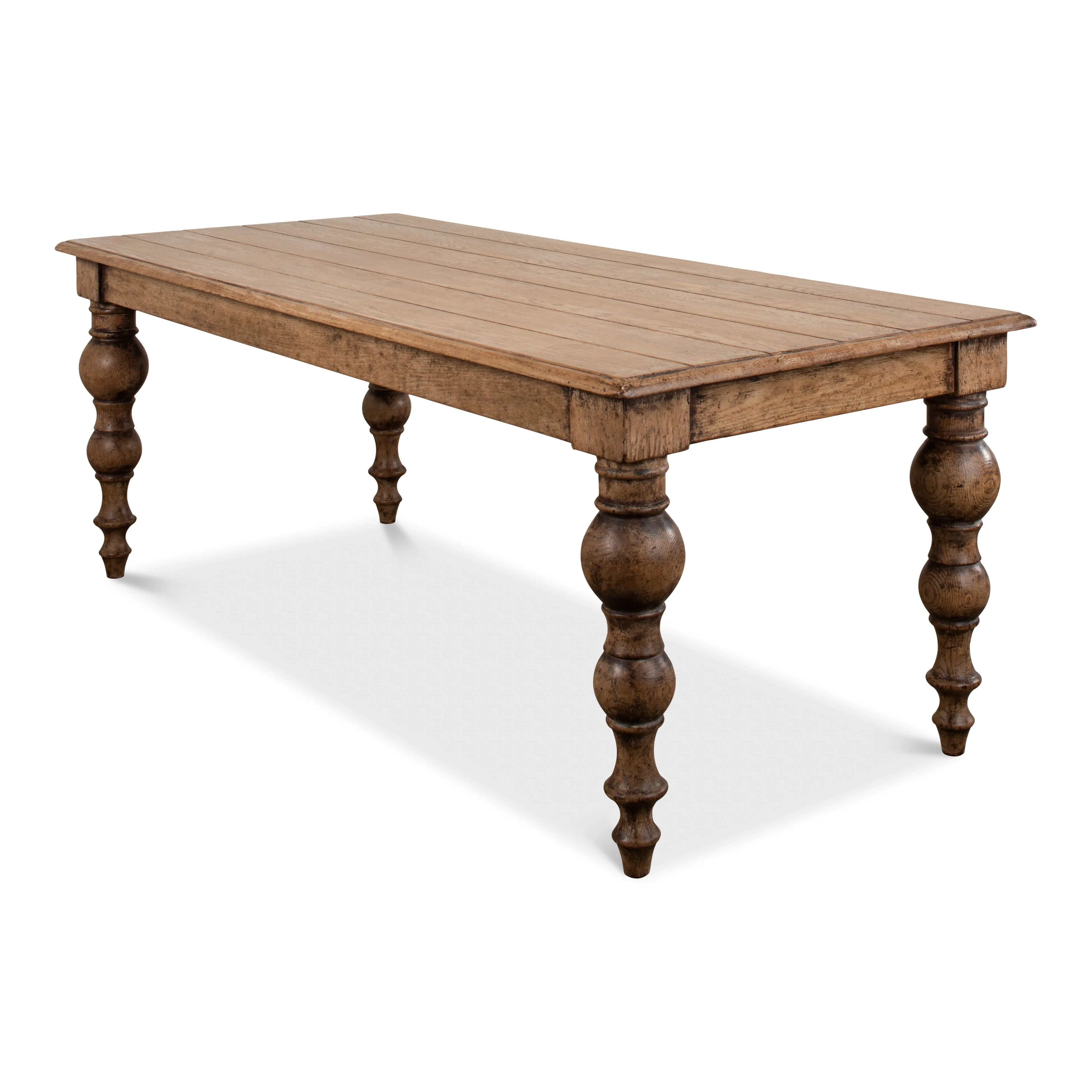 Sarreid - Oak Dining Table - Tan - Traditional