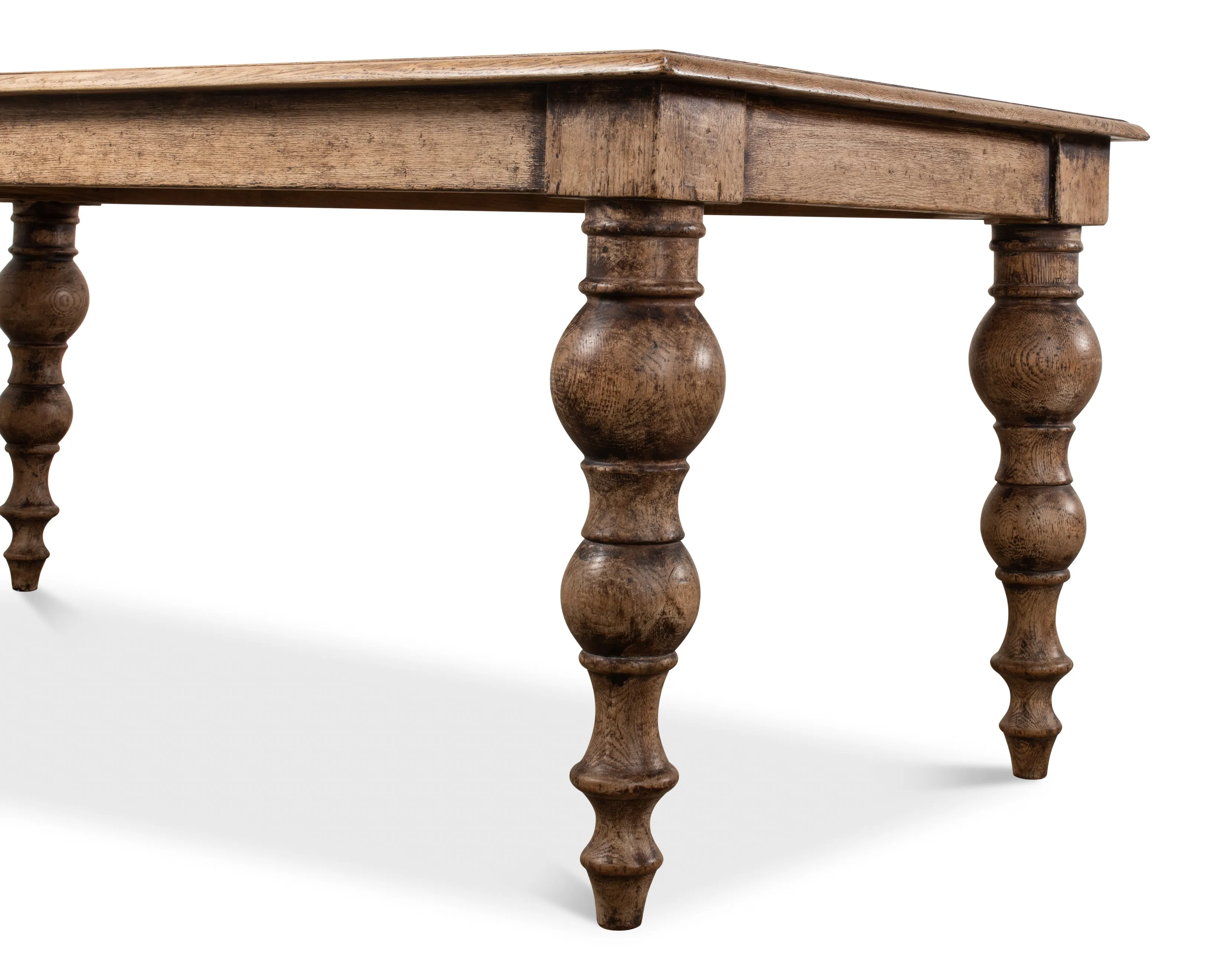 Sarreid - Oak Dining Table - Tan - Traditional