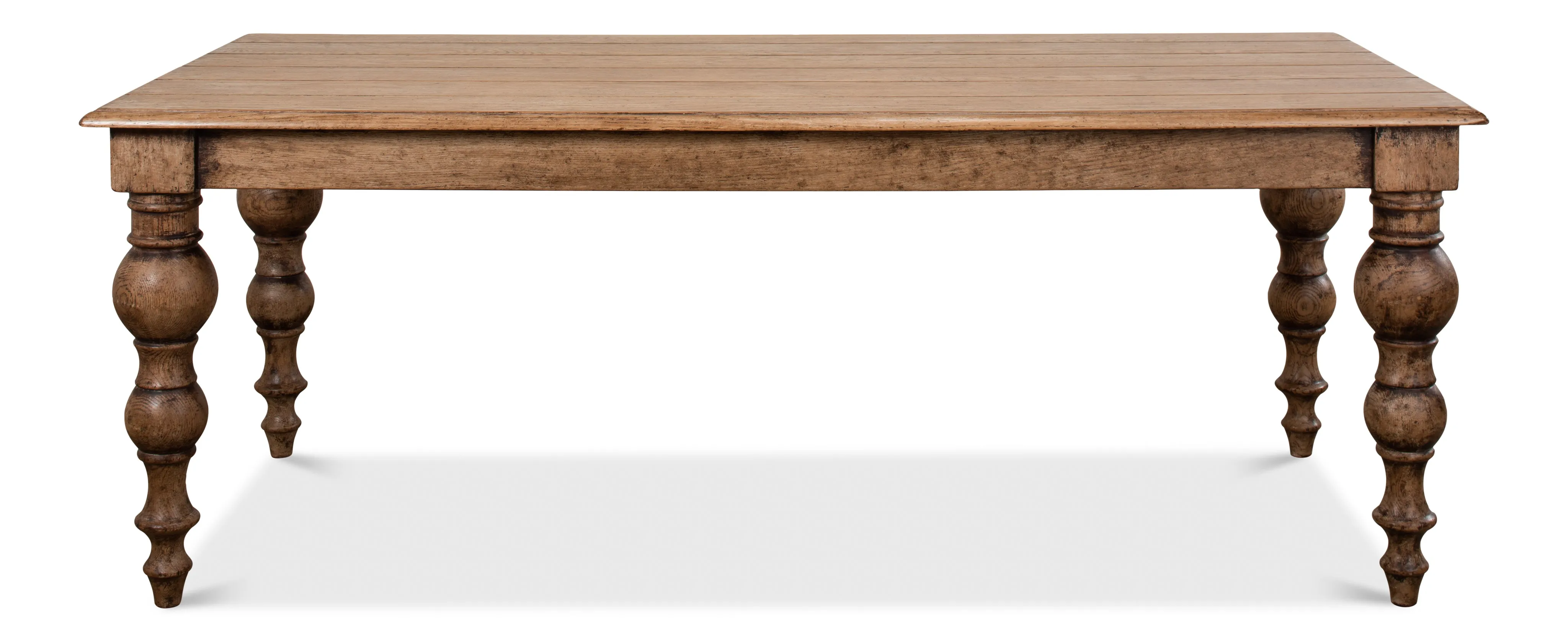 Sarreid - Oak Dining Table - Tan - Traditional