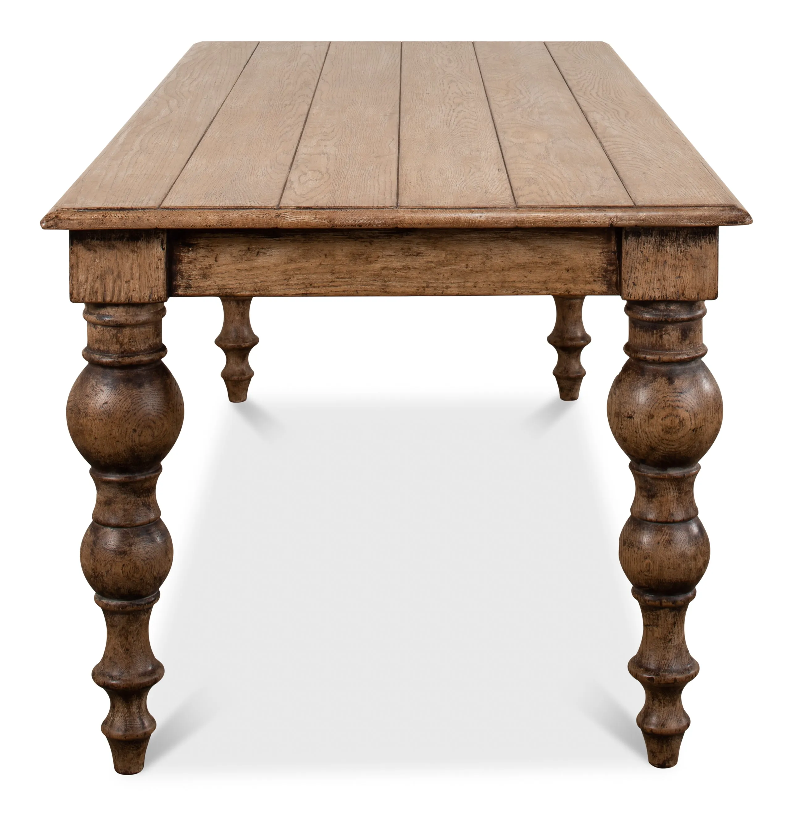 Sarreid - Oak Dining Table - Tan - Traditional