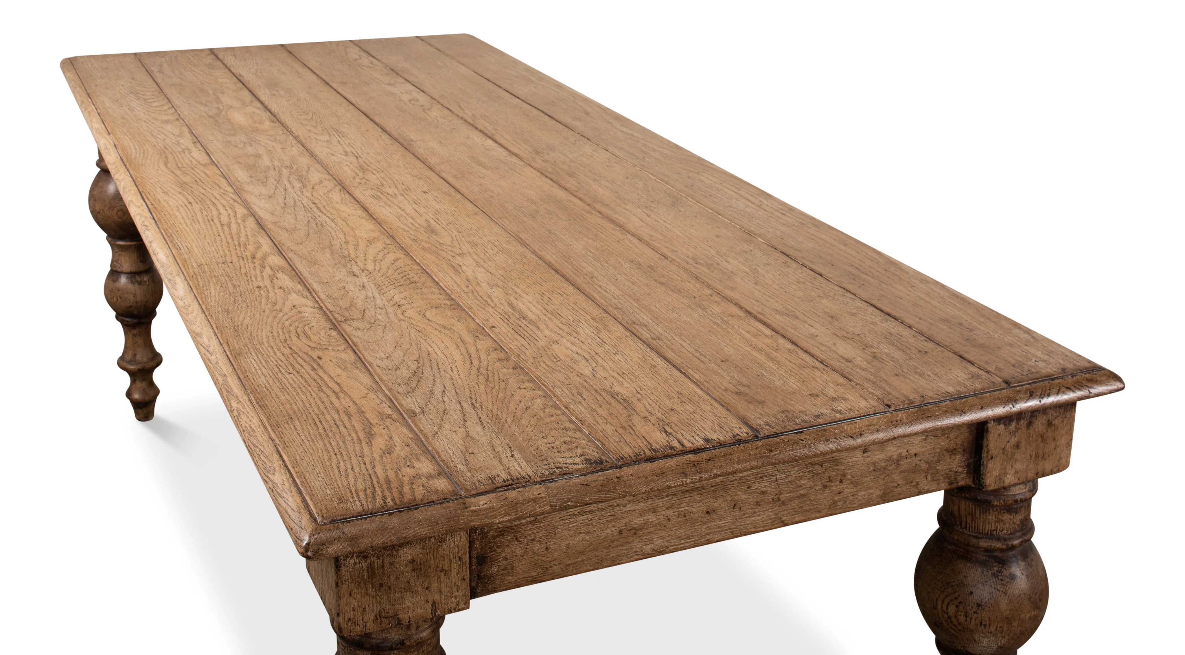 Sarreid - Oak Dining Table - Tan - Traditional