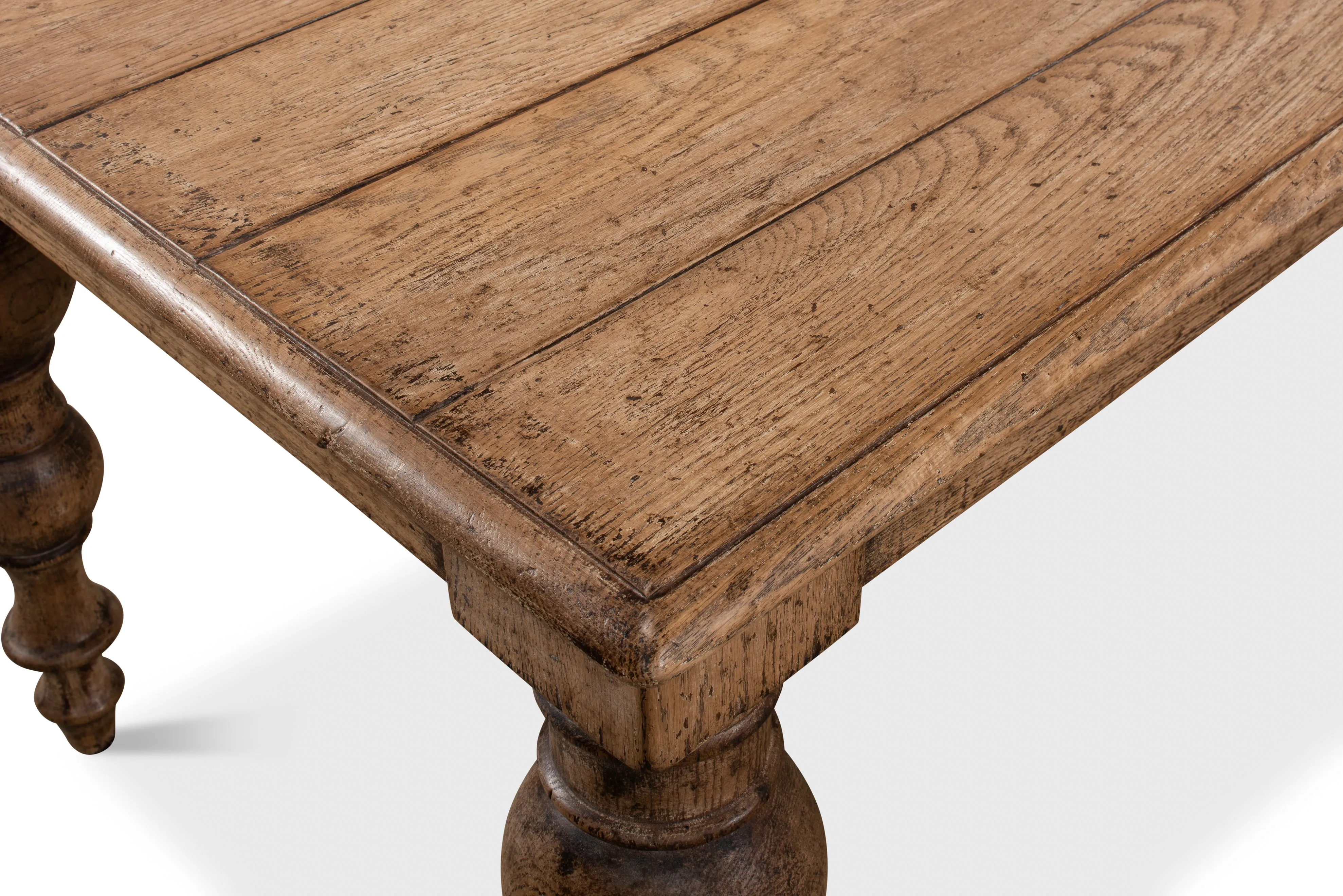 Sarreid - Oak Dining Table - Tan - Traditional