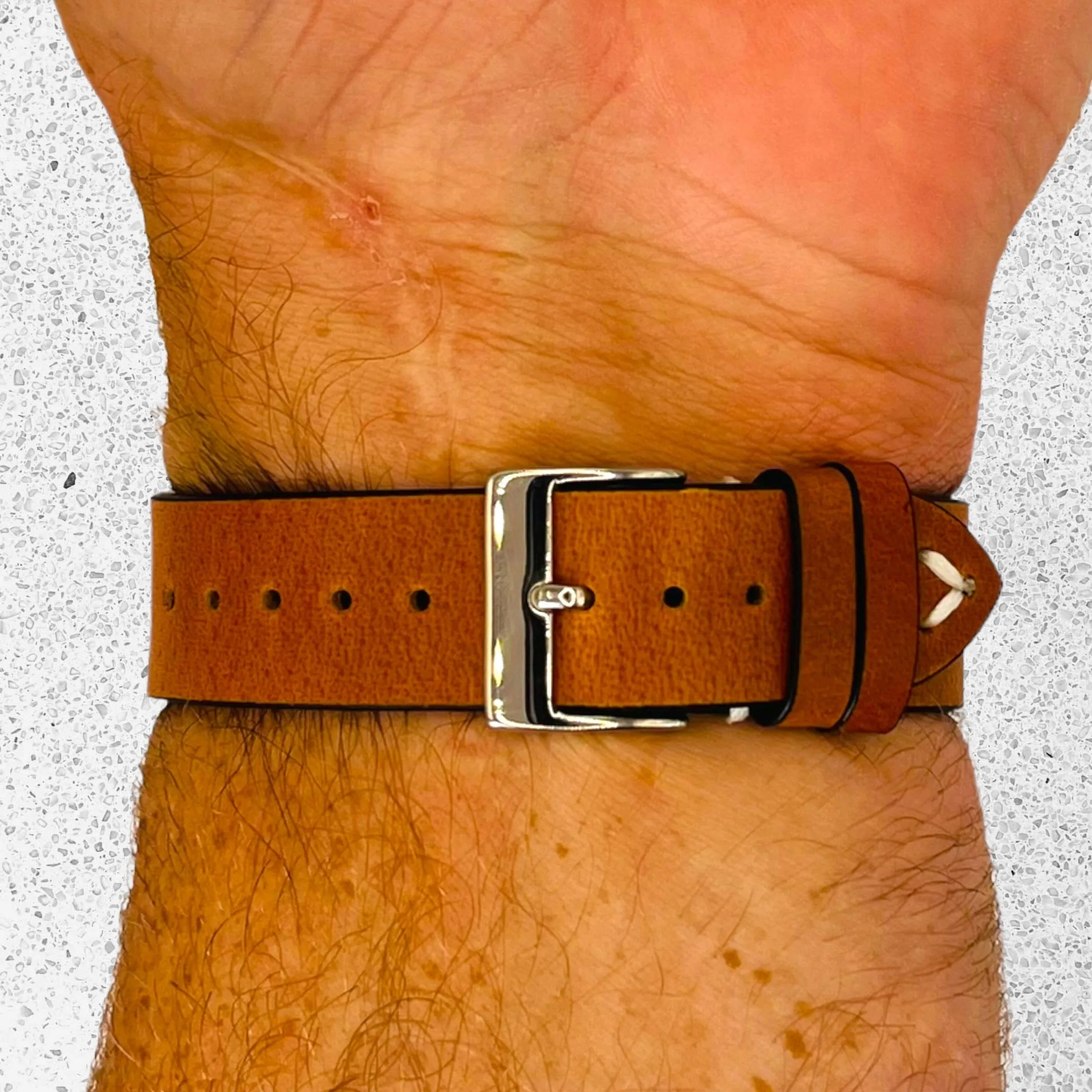 Vintage Oiled Leather Watch Straps Compatible with the Ticwatch E3