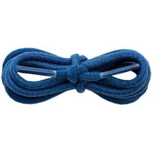 Waxed Cotton 3/16" Round Laces - Navy Blue (2 Pair Pack) Shoelaces