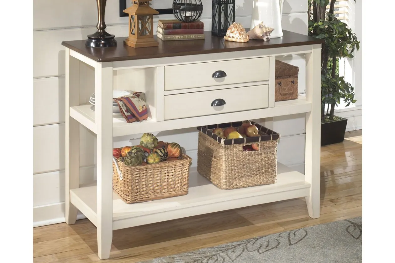 Whitesburg Brown/Cottage White Dining Server