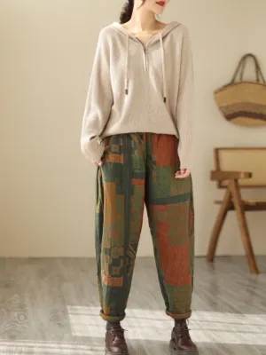 Women's Casual  Stylish Harem Printed Pants Bottom